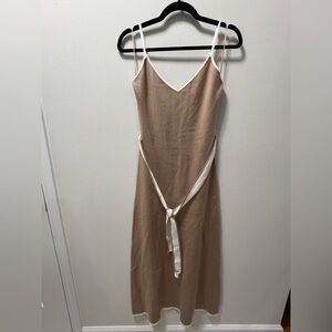 New Tan Maxi Dress by Lalavon Size M